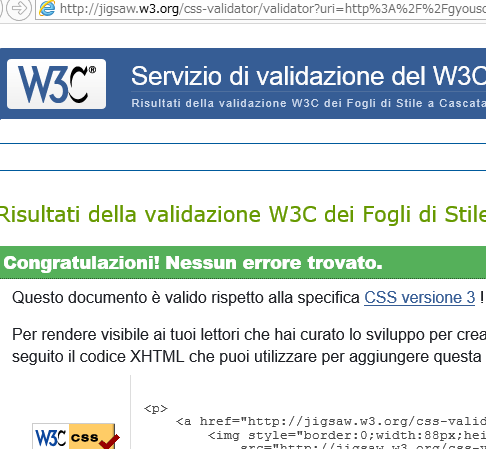 La conseguenza di il W3C